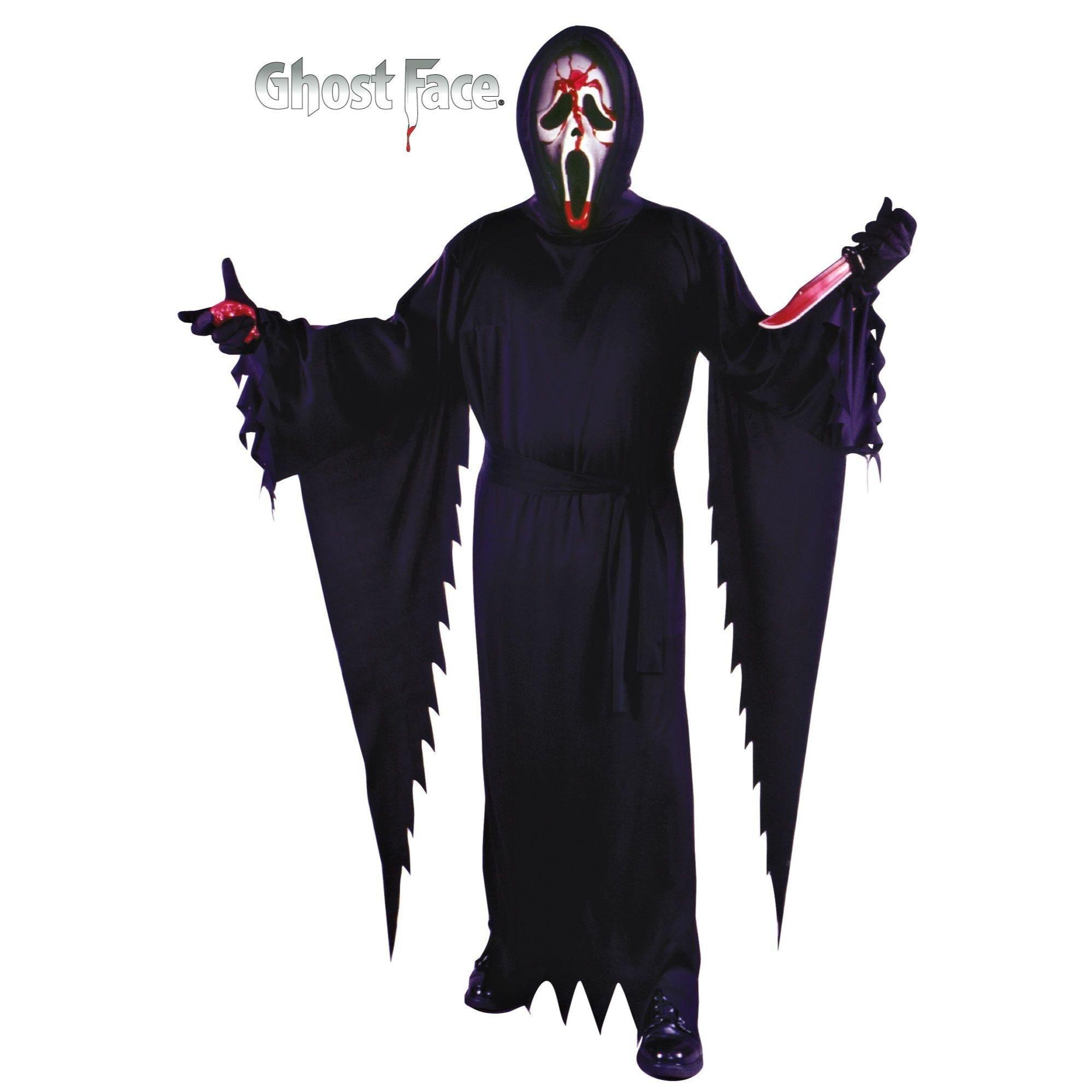 Bleeding screaming ghost face costume